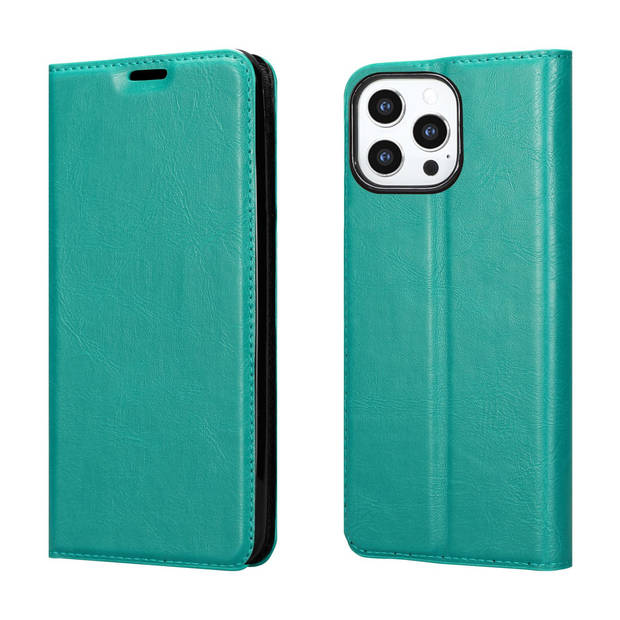 Cadorabo Hoesje geschikt voor Apple iPhone 13 PRO in BENZINE TURKOOIS - Beschermhoes Case magnetische sluiting Cover