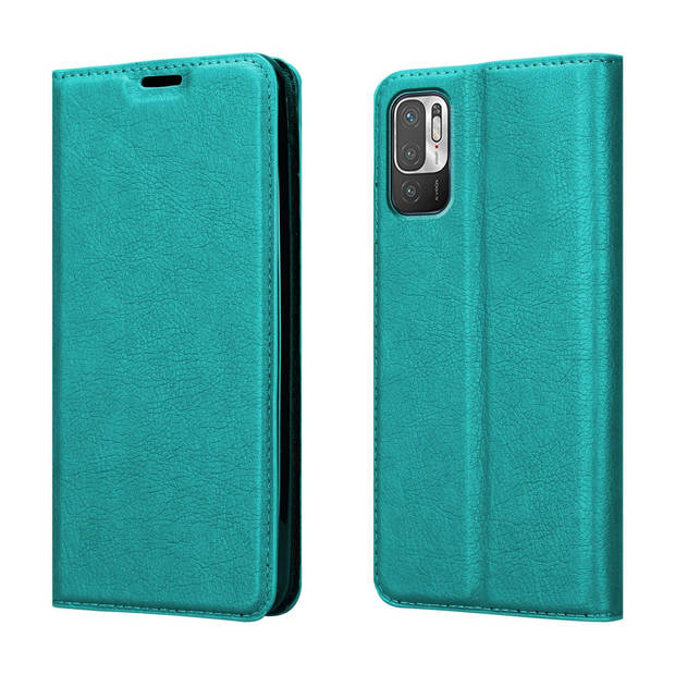 Cadorabo Hoesje geschikt voor Xiaomi RedMi NOTE 10 5G / POCO M3 PRO 5G in BENZINE TURKOOIS - Beschermhoes Case