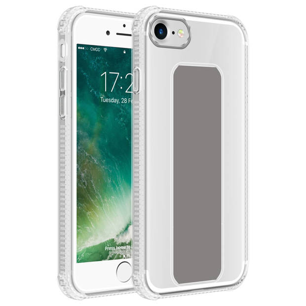 Cadorabo Hoesje geschikt voor Apple iPhone 7 / 7S / 8 / SE 2020 Cover in GRIJS - Beschermhoes TPU silicone Case met