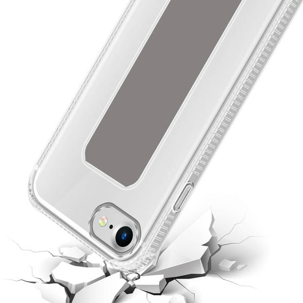 Cadorabo Hoesje geschikt voor Apple iPhone 7 / 7S / 8 / SE 2020 Cover in GRIJS - Beschermhoes TPU silicone Case met
