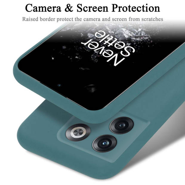 Cadorabo Hoesje geschikt voor OnePlus 10T / ACE PRO Case in LIQUID GROEN - Beschermhoes TPU silicone Cover