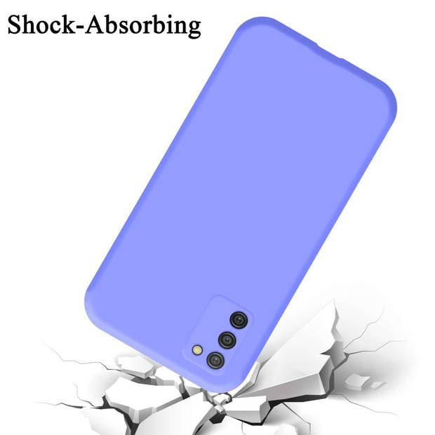 Cadorabo Hoesje geschikt voor Samsung Galaxy A03s Case in LIQUID LICHT PAARS - Beschermhoes TPU silicone Cover