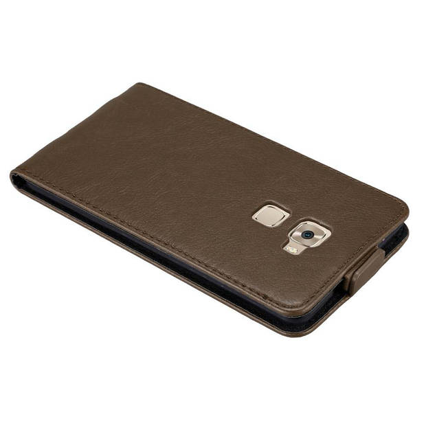 Cadorabo Hoesje geschikt voor Huawei MATE S in KOFFIE BRUIN - Beschermhoes Flip Case Cover magnetische sluiting