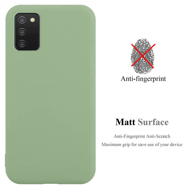 Cadorabo Hoesje geschikt voor Samsung Galaxy A03s in CANDY PASTEL GROEN - Beschermhoes TPU silicone Case Cover