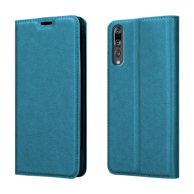 Cadorabo Hoesje geschikt voor Huawei P20 PRO / P20 PLUS in BENZINE TURKOOIS - Beschermhoes Case magnetische sluiting