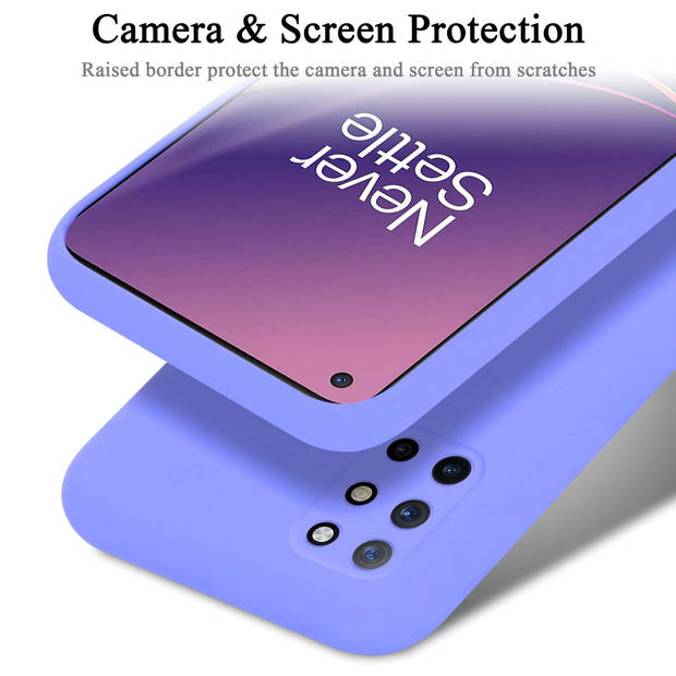 Cadorabo Hoesje geschikt voor OnePlus 8T Case in LIQUID LICHT PAARS - Beschermhoes TPU silicone Cover