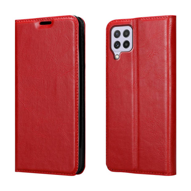 Cadorabo Hoesje geschikt voor Samsung Galaxy A22 4G / M22 / M32 4G in APPEL ROOD - Beschermhoes Case magnetische