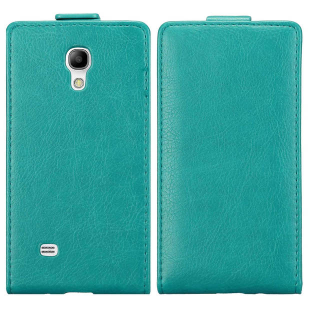 Cadorabo Hoesje geschikt voor Samsung Galaxy S4 MINI in BENZINE TURKOOIS - Beschermhoes Flip Case Cover magnetische