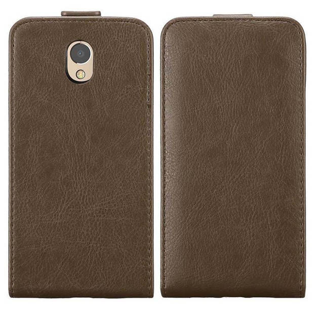 Cadorabo Hoesje geschikt voor Lenovo P2 in KOFFIE BRUIN - Beschermhoes Flip Case Cover magnetische sluiting