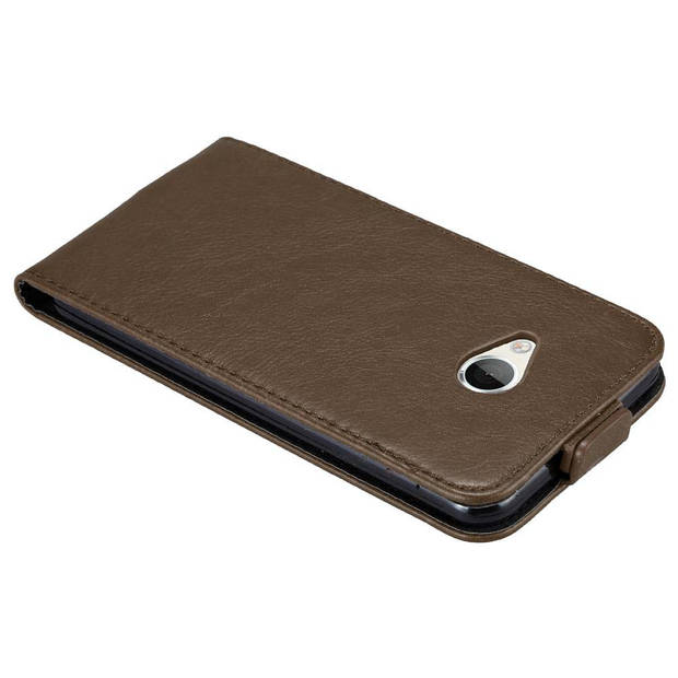 Cadorabo Hoesje geschikt voor HTC U PLAY in KOFFIE BRUIN - Beschermhoes Flip Case Cover magnetische sluiting