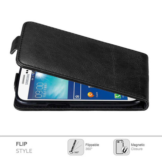 Cadorabo Hoesje geschikt voor Samsung Galaxy S3 / S3 NEO in ZWARTE NACHT - Beschermhoes Flip Case Cover magnetische