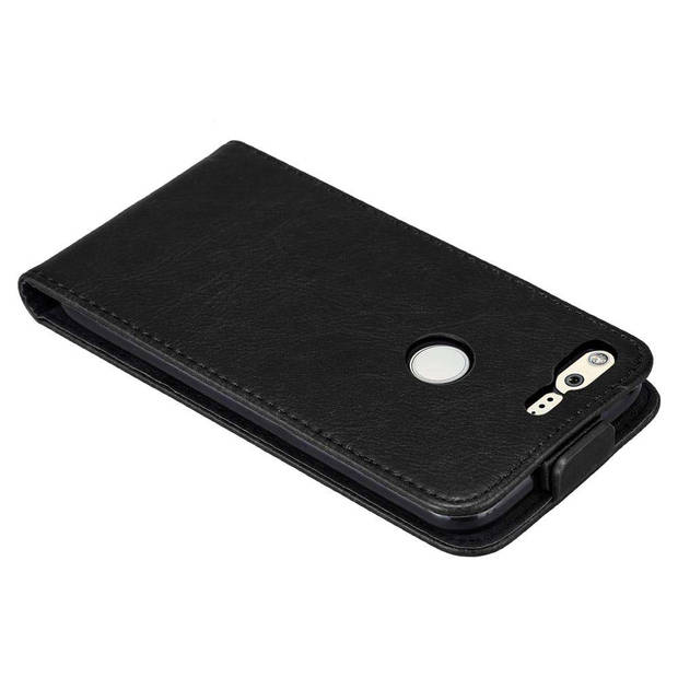 Cadorabo Hoesje geschikt voor Google PIXEL in ZWARTE NACHT - Beschermhoes Flip Case Cover magnetische sluiting