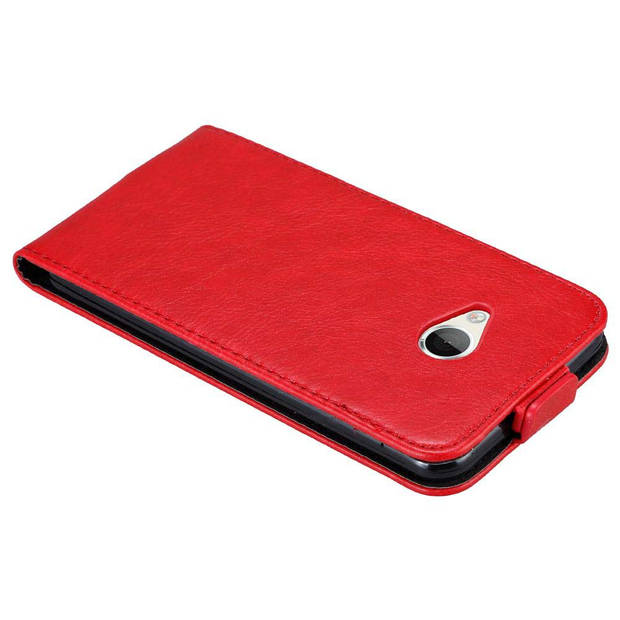 Cadorabo Hoesje geschikt voor HTC U PLAY in APPEL ROOD - Beschermhoes Flip Case Cover magnetische sluiting