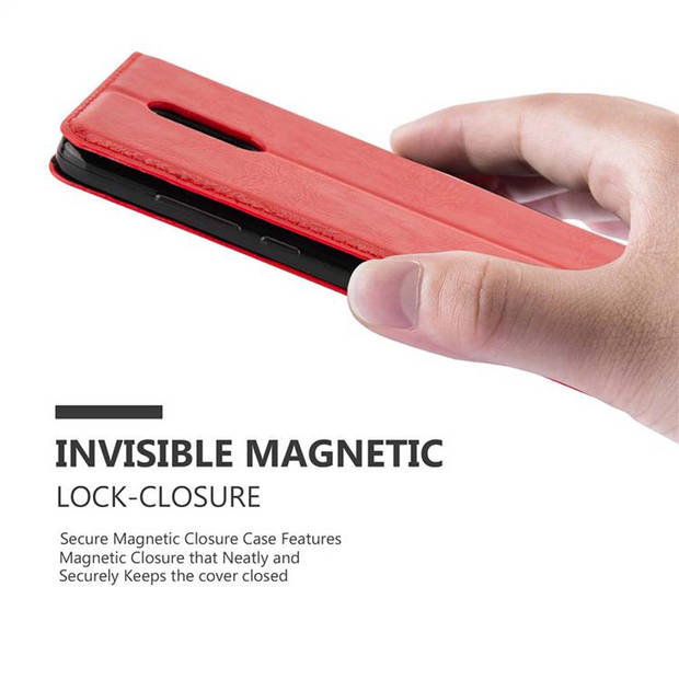 Cadorabo Hoesje geschikt voor Xiaomi RedMi PRO in APPEL ROOD - Beschermhoes Case magnetische sluiting Cover