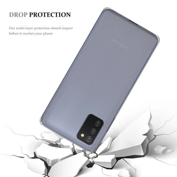 Cadorabo Hoesje geschikt voor Samsung Galaxy A03s in VOLLEDIG TRANSPARANT - Beschermhoes Cover gemaakt van TPU Silicone