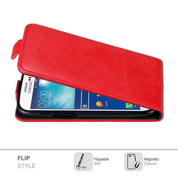 Cadorabo Hoesje geschikt voor Samsung Galaxy S3 / S3 NEO in APPEL ROOD - Beschermhoes Flip Case Cover magnetische