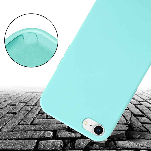 Cadorabo Mobiele telefoon ketting geschikt voor Apple iPhone 7 / 7S / 8 / SE 2020 Hoesje in LIQUID TURKOOIS - Silicone