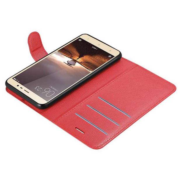 Cadorabo Hoesje geschikt voor Xiaomi RedMi PRO in KARMIJN ROOD - Beschermhoes Cover magnetische sluiting Case