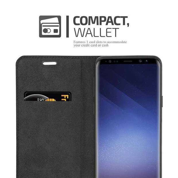 Cadorabo Hoesje geschikt voor Samsung Galaxy S9 in APPEL ROOD - Beschermhoes Case magnetische sluiting Cover