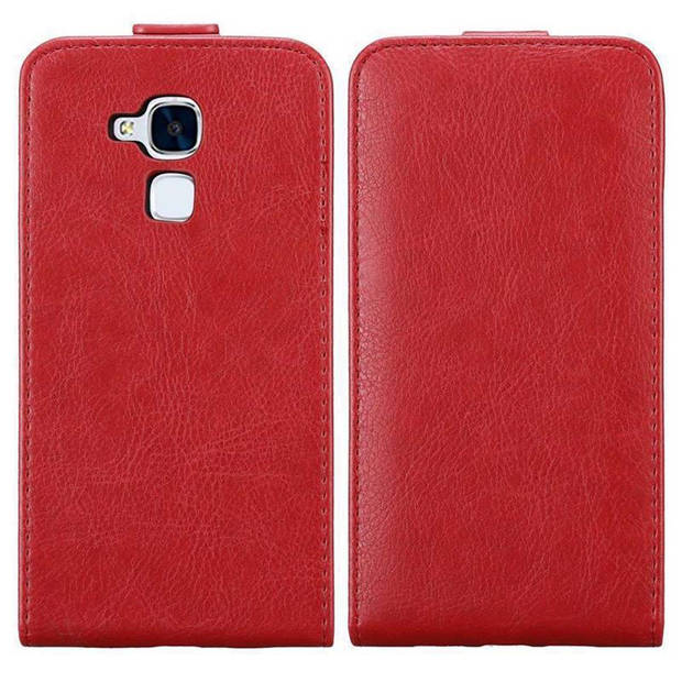 Cadorabo Hoesje geschikt voor Honor 5C in APPEL ROOD - Beschermhoes Flip Case Cover magnetische sluiting