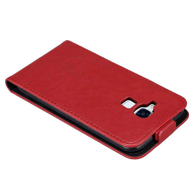 Cadorabo Hoesje geschikt voor Honor 5C in APPEL ROOD - Beschermhoes Flip Case Cover magnetische sluiting