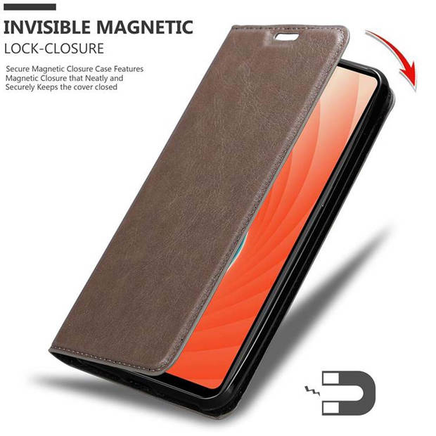 Cadorabo Hoesje geschikt voor Huawei MATE 20 in KOFFIE BRUIN - Beschermhoes Case magnetische sluiting Cover