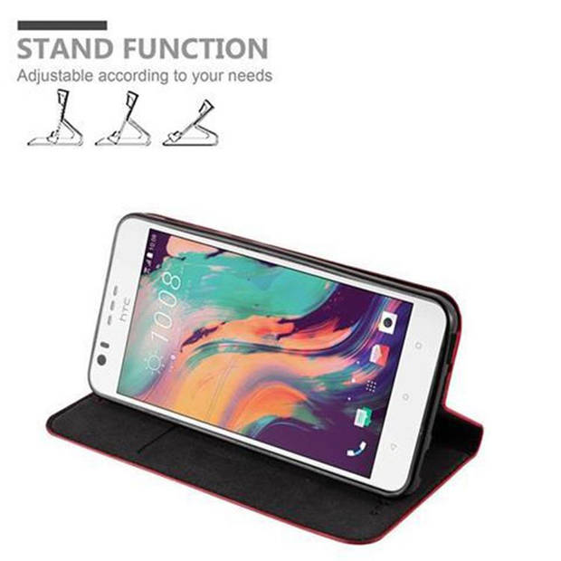 Cadorabo Hoesje geschikt voor HTC Desire 10 LIFESTYLE / Desire 825 in APPEL ROOD - Beschermhoes Case magnetische