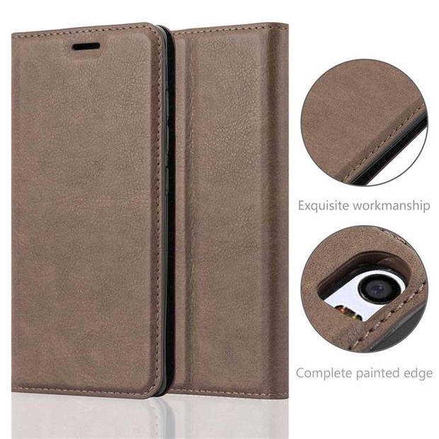 Cadorabo Hoesje geschikt voor Xiaomi Mi 5 in KOFFIE BRUIN - Beschermhoes Case magnetische sluiting Cover