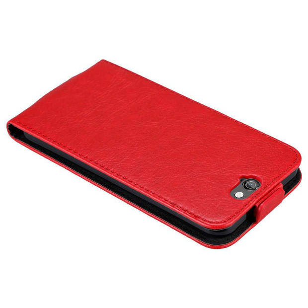 Cadorabo Hoesje geschikt voor HTC ONE A9 in APPEL ROOD - Beschermhoes Flip Case Cover magnetische sluiting