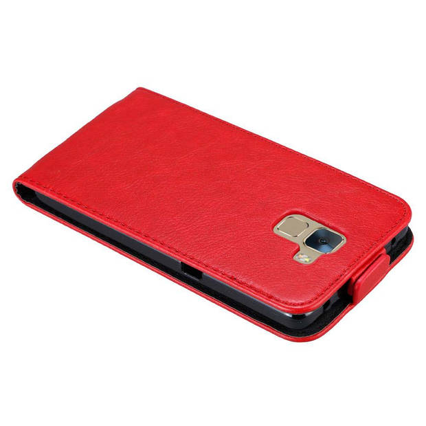 Cadorabo Hoesje geschikt voor Honor 7 in APPEL ROOD - Beschermhoes Flip Case Cover magnetische sluiting