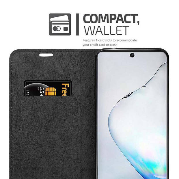 Cadorabo Hoesje geschikt voor Samsung Galaxy NOTE 10 in APPEL ROOD - Beschermhoes Case magnetische sluiting Cover