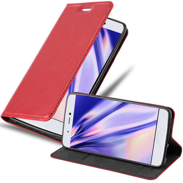 Cadorabo Hoesje geschikt voor Xiaomi Mi 5s in APPEL ROOD - Beschermhoes Case magnetische sluiting Cover