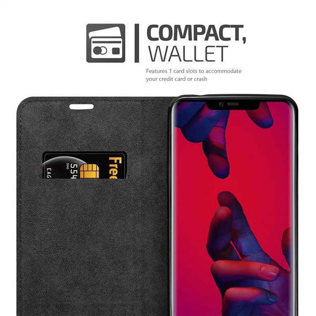 Cadorabo Hoesje geschikt voor Huawei MATE 20 PRO in APPEL ROOD - Beschermhoes Case magnetische sluiting Cover