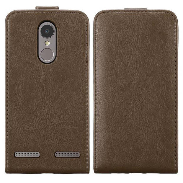 Cadorabo Hoesje geschikt voor Lenovo K6 / K6 POWER in KOFFIE BRUIN - Beschermhoes Flip Case Cover magnetische sluiting