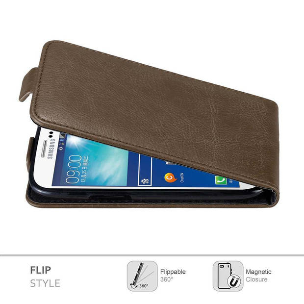 Cadorabo Hoesje geschikt voor Samsung Galaxy S3 / S3 NEO in KOFFIE BRUIN - Beschermhoes Flip Case Cover magnetische