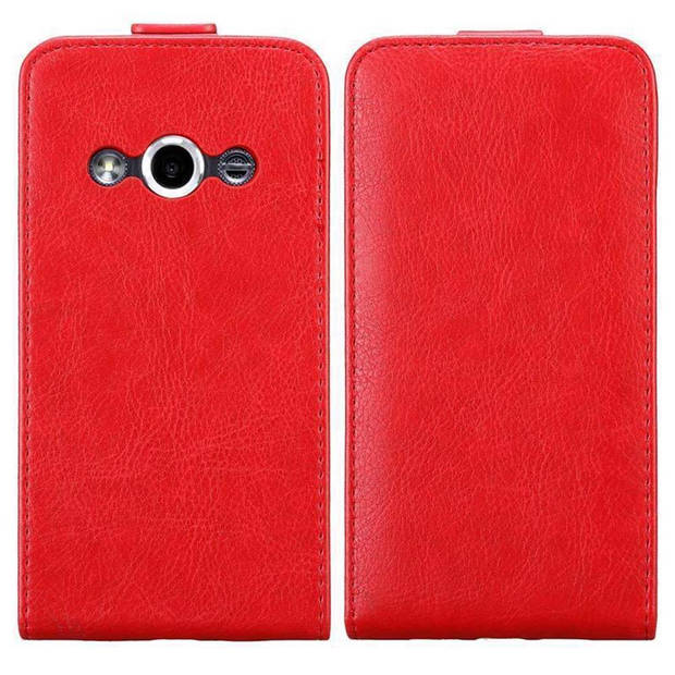 Cadorabo Hoesje geschikt voor Samsung Galaxy XCover 3 in APPEL ROOD - Beschermhoes Flip Case Cover magnetische sluiting