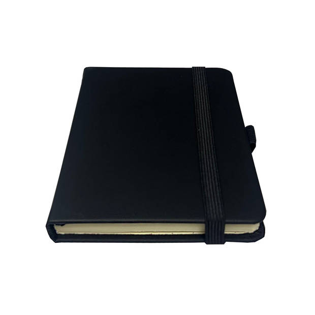 DULA Notitieboek A6 Zwart gelinieerd met harde kaft