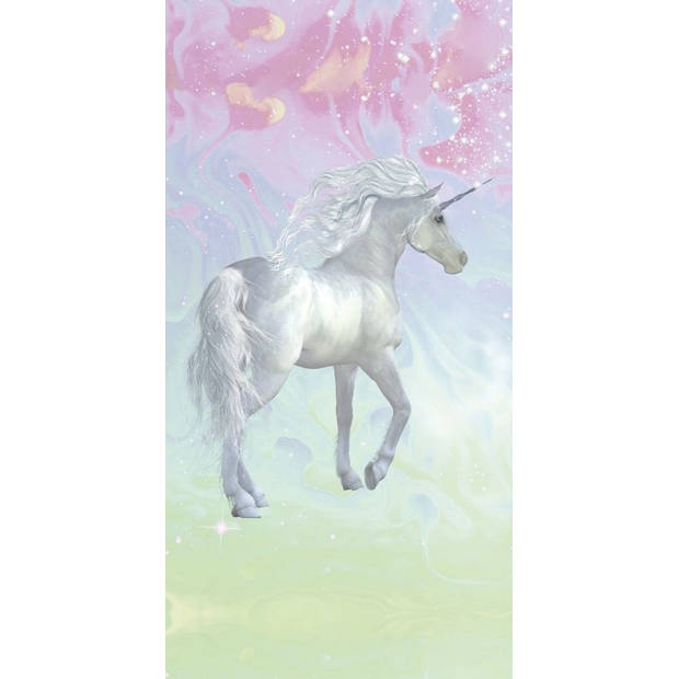 Good Morning Kinder Strandlaken Velours Unicorn 75x150cm - multi