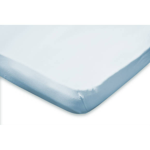 Eleganzzz Topper Hoeslaken Jersey Katoen Stretch - licht blauw 140x210/220cm - 160x200cm