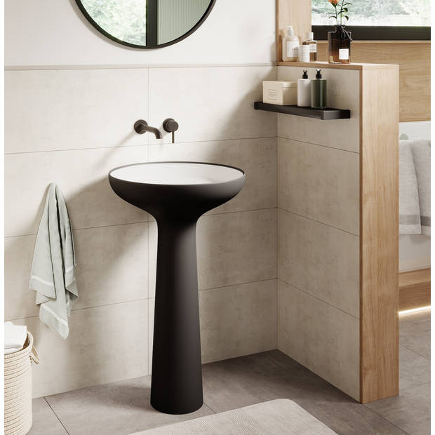Badplaats Staand toiletmeubel Duncan 50cm - mat zwart