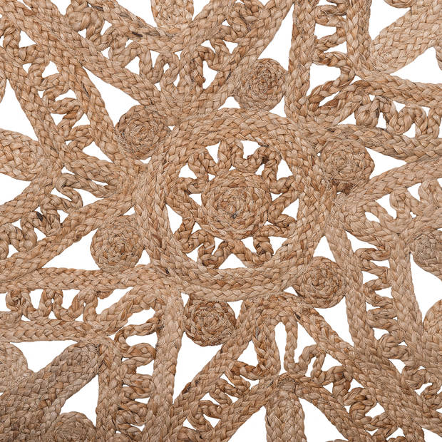 Beliani BUCAK - Laagpolig-Beige-Jute