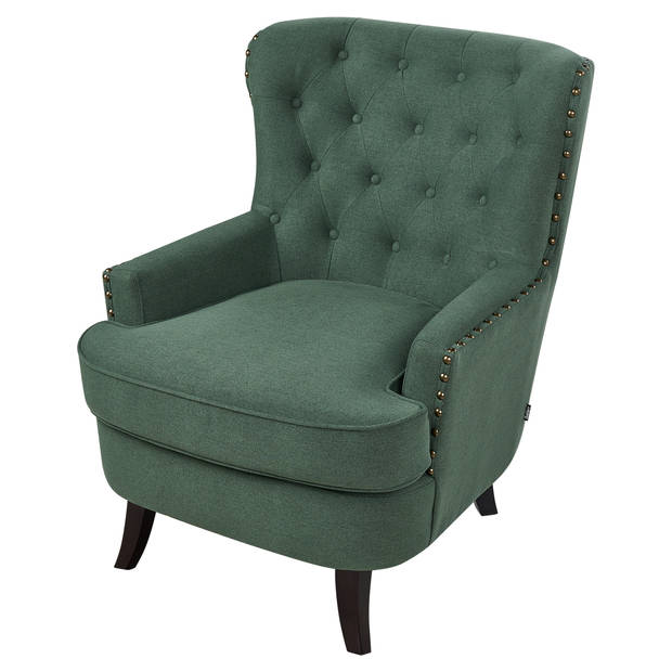 Beliani VIBORG II - Fauteuil-Groen-Polyester