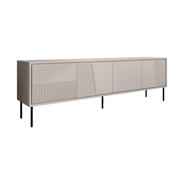 Meubella TV-Meubel Blanes - Beige - 200 cm