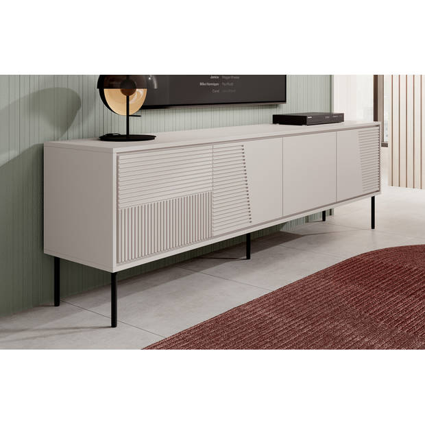 Meubella TV-Meubel Blanes - Beige - 200 cm