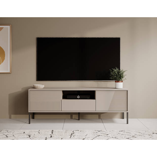 Meubella TV-Meubel Davey - Beige - 155 cm