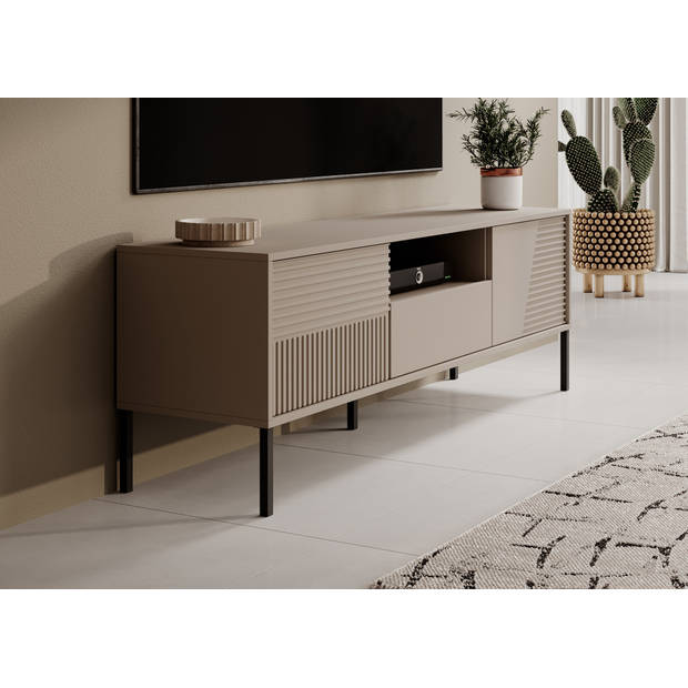 Meubella TV-Meubel Davey - Beige - 155 cm