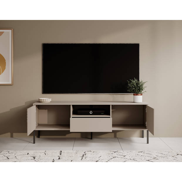 Meubella TV-Meubel Davey - Beige - 155 cm