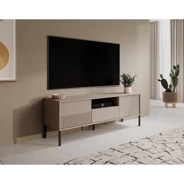 Meubella TV-Meubel Davey - Beige - 155 cm