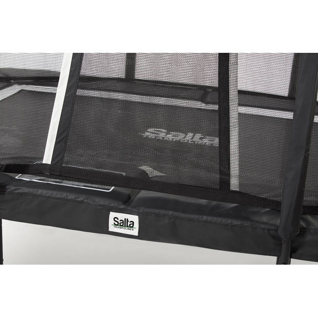 Salta Trampoline Premium Black Edition 214 x 153 cm met Veiligheidsnet - Zwart