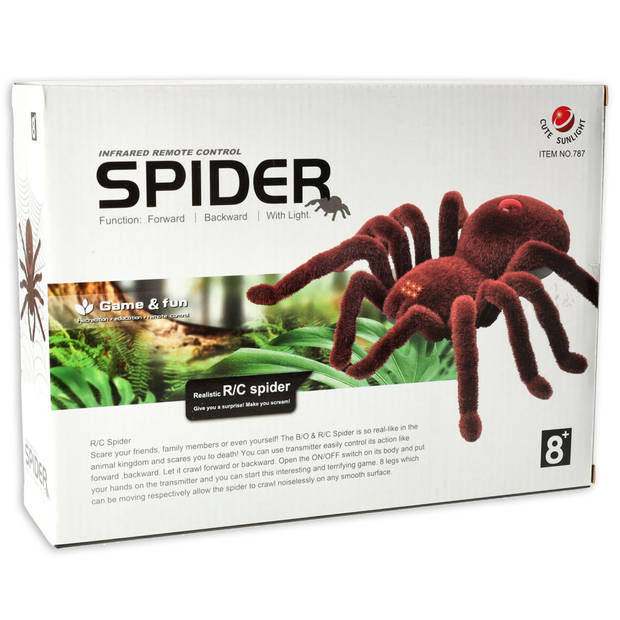Ikonka Afstand Bestuurbare Robot Spin - Spider Tarantula - Afstandsbediening Rc - Speelgoed Spin